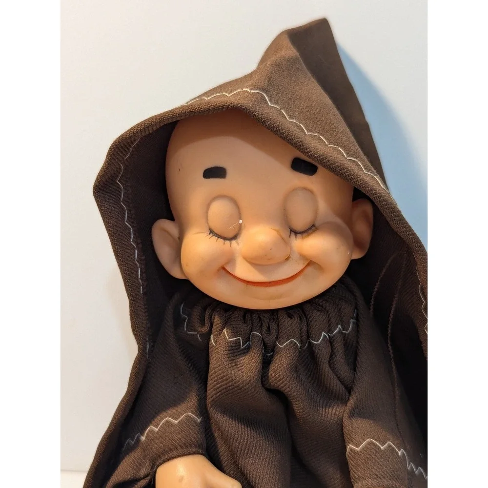 Monk‎ vintage plastic face friar monk hand puppet